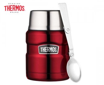 Thermos 膳魔师 焖烧罐保温杯附勺 470毫升【红色/深蓝色 可选 】 Thermos 膳魔师 焖烧罐保温杯附勺 470毫升【红色/深蓝色 可选 】